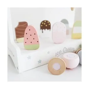 nunukids Juego de helados de madera juguete de helado de_4