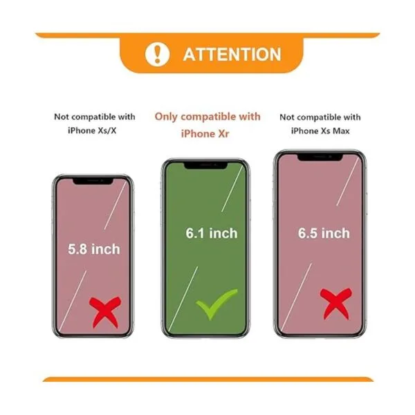 Bocasal Funda tipo cartera cruzada para iPhone Xr con_2