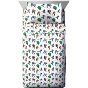 Jay Franco Juego de sábanas tamaño individual Avengers_1