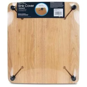 Cubierta de fregadero de Camco con acentos de roble_5