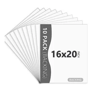 Somime Paquete de 10 tablas de respaldo blancas de 16 x 20_1