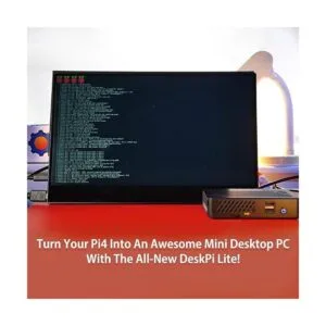 GeeekPi DeskPi Lite Raspberry Pi 4 Funda con botón de_2