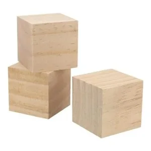 HOZEON 45 cubos de madera de 2 pulgadas bloques de madera_4