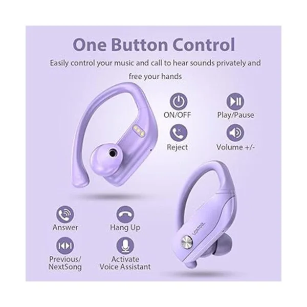 Auriculares inalámbricos Bluetooth de 48 horas_4