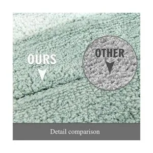 KMSON Juego de 3 alfombras de baño degradadas con tapete_4