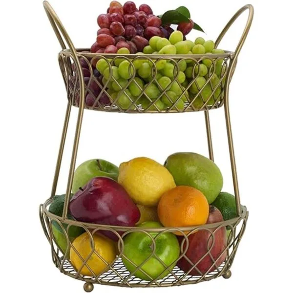 Gourmet Basics by Mikasa Loop and Lattice Cesta redonda_2