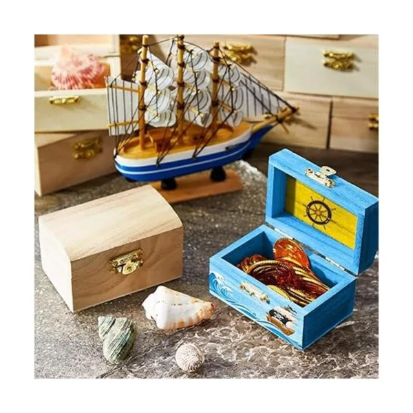 Leinuosen 15 cajas de madera pequeñas con tapas con_7