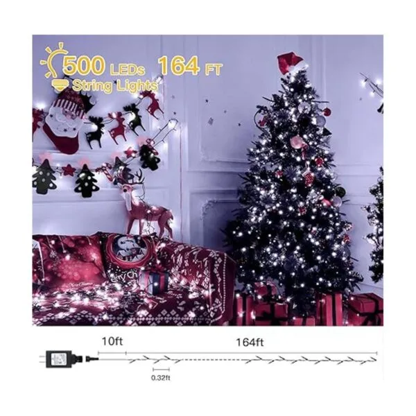 Ollny Luces de Navidad para exteriores 500 luces LED de_2