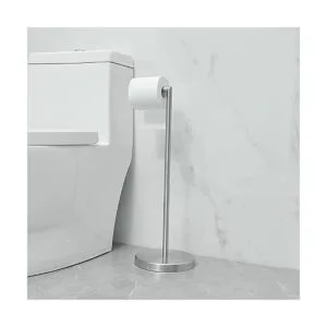 BATHLAVISH Free Standing Toilet Paper Holder Stand_3