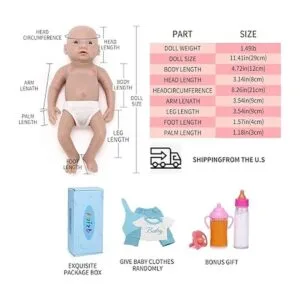 Muñeca de silicona realista de cuerpo completo de 11_6