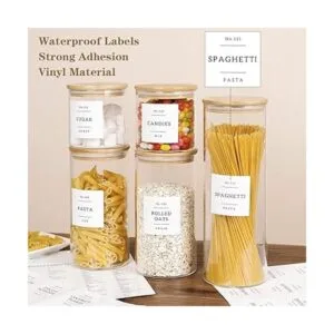 5 recipientes de almacenamiento de alimentos de vidrio con_3