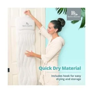 QuiltedAir BathBed Deluxe Almohada de baño y cojín de_6