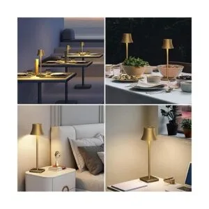 Lámparas de mesa LED inalámbricas recargables 6000 mAh_4