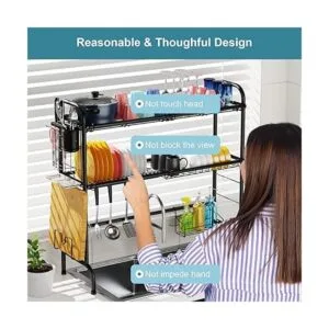 GSlife Escurridor de platos de acero inoxidable de 2_3