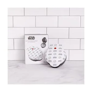 Uncanny Brands Death Star Mini wafflera Electrodoméstico_5