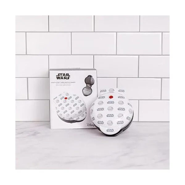 Uncanny Brands Death Star Mini wafflera Electrodoméstico_5
