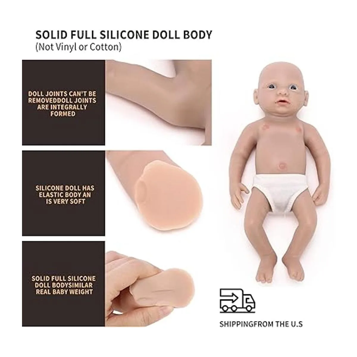 Muñeca de silicona realista de cuerpo completo de 11_4