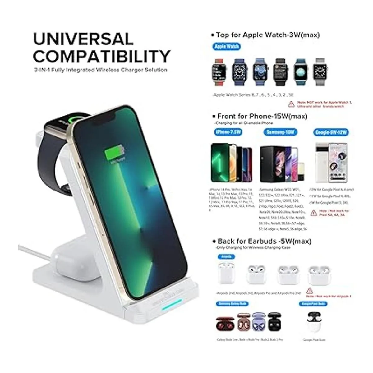 Estación de carga inalámbrica soporte de cargador_2