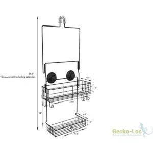 GeckoLoc Organizador largo y ancho ajustable sobre el_3