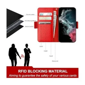 Bocasal Funda tipo cartera para Galaxy S22 Ultra 5G_3
