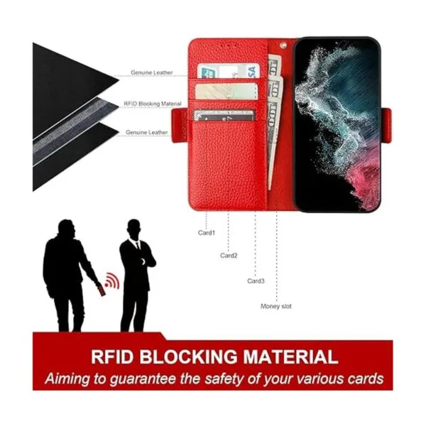 Bocasal Funda tipo cartera para Galaxy S22 Ultra 5G_3