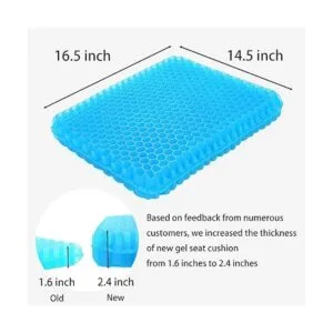 Cojín de gel para asiento de 2.4 pulgadas de grosor doble_5