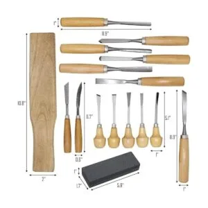 Lulu Home Herramientas de tallado de madera juego de 16_2
