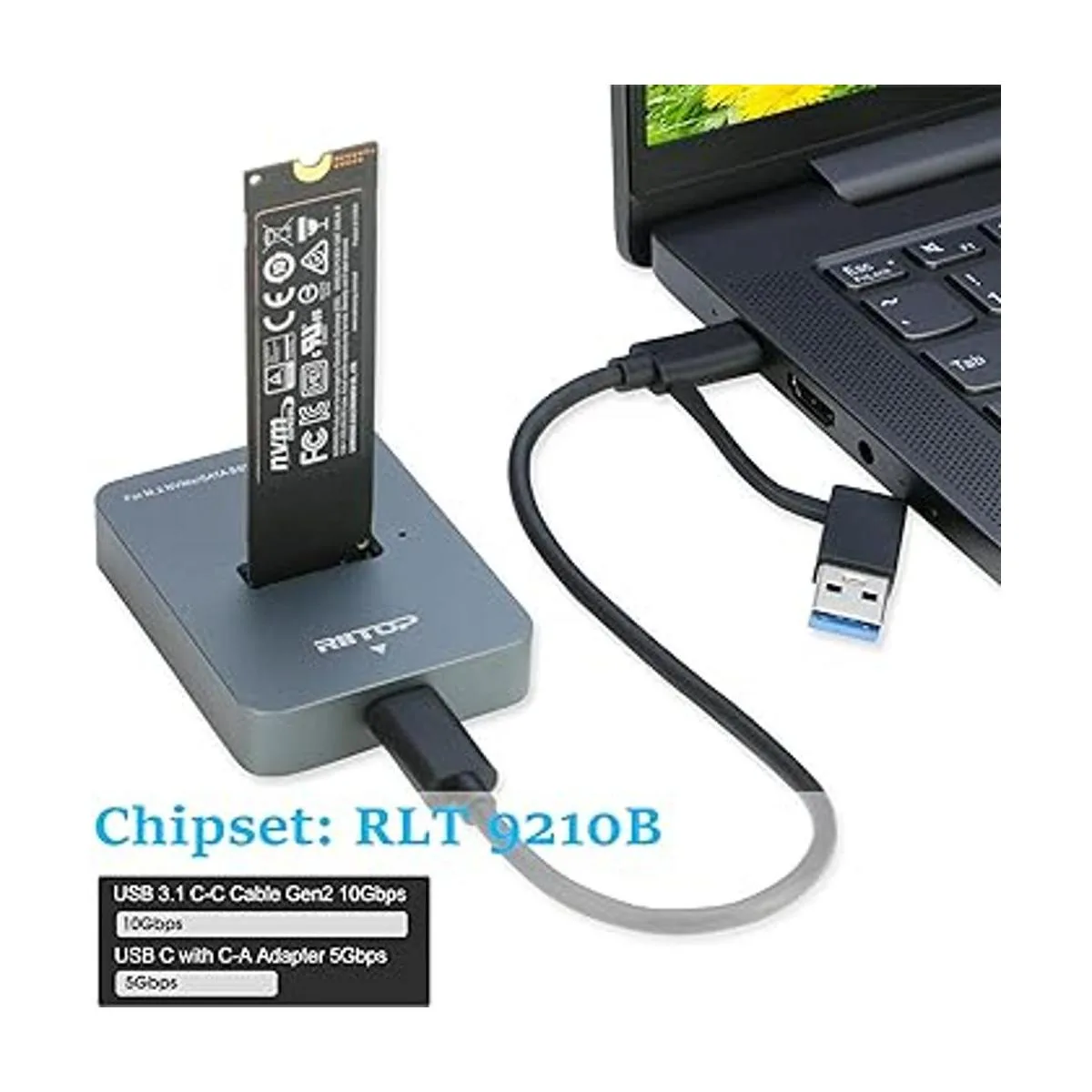 Estación de acoplamiento M.2 a USB adaptador RIITOP M.2_6