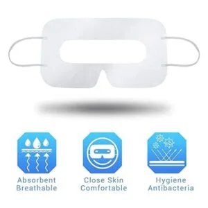 200 Pcs Disposable VR Face Mask Breathable Cover Mask for_4