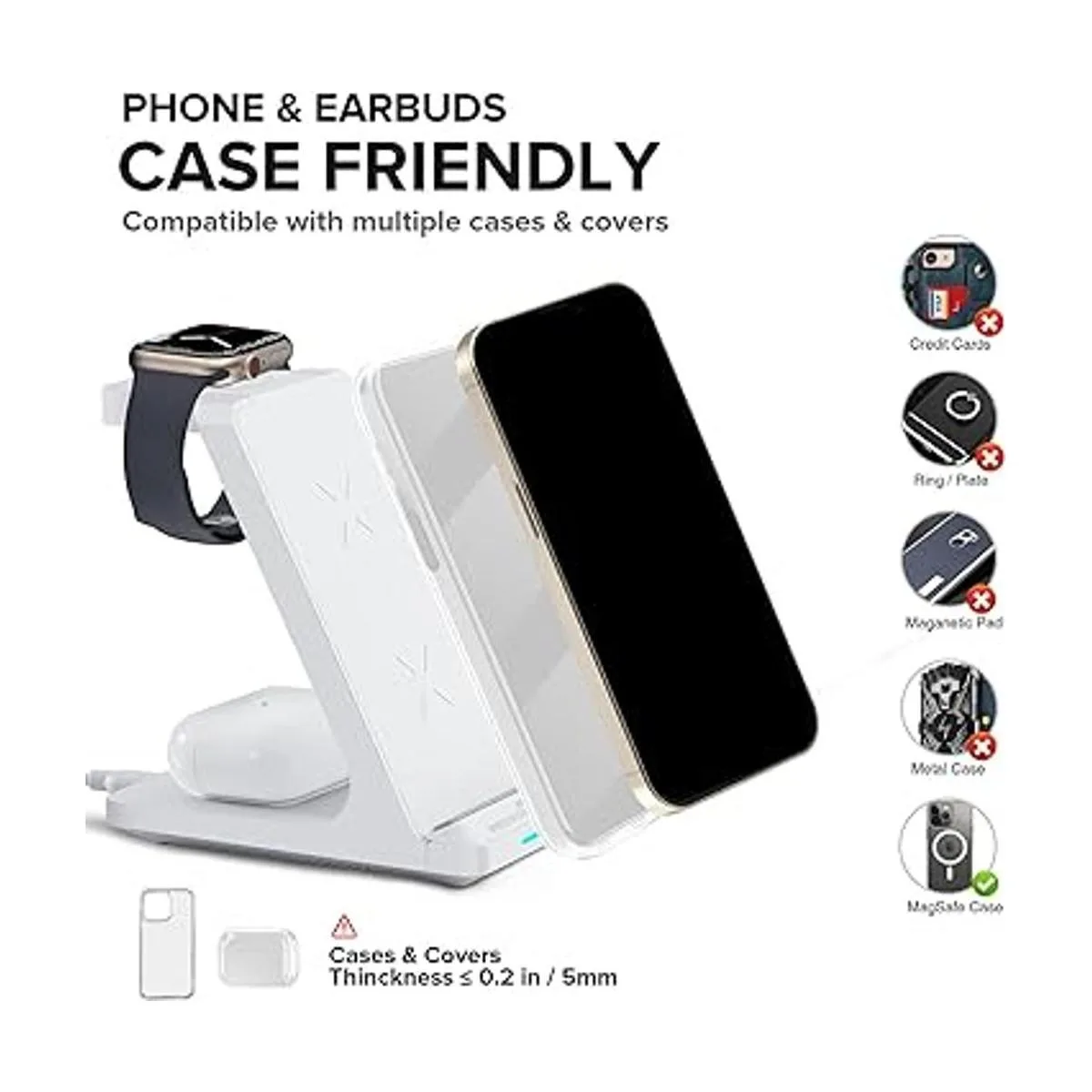 Estación de carga inalámbrica soporte de cargador_3