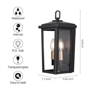 DANBEE Aplique de pared para exteriores luces de porche_3
