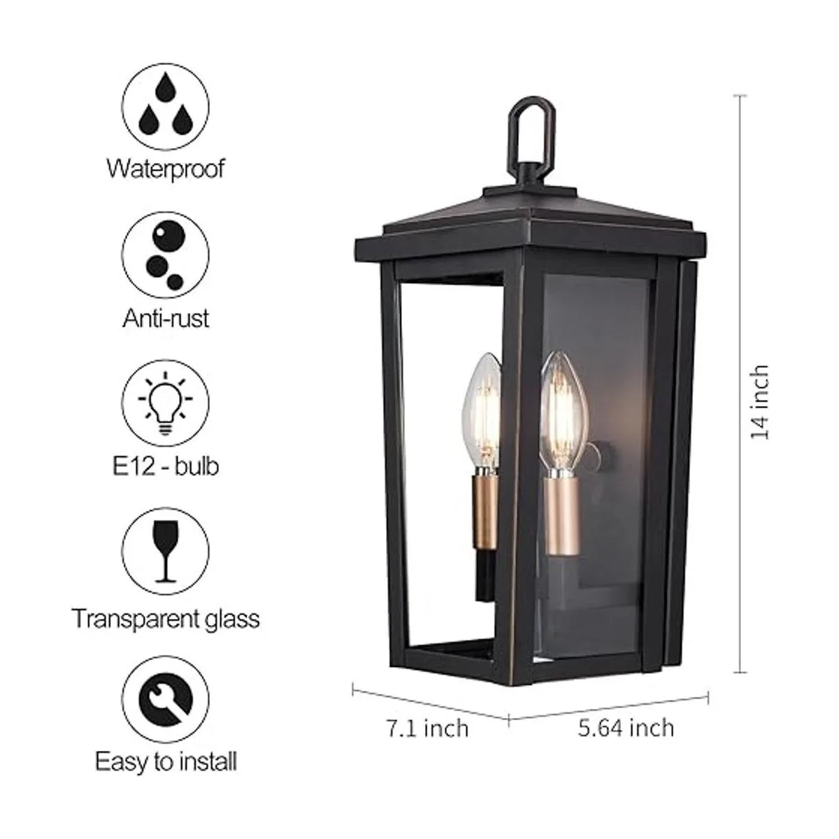 DANBEE Aplique de pared para exteriores luces de porche_3