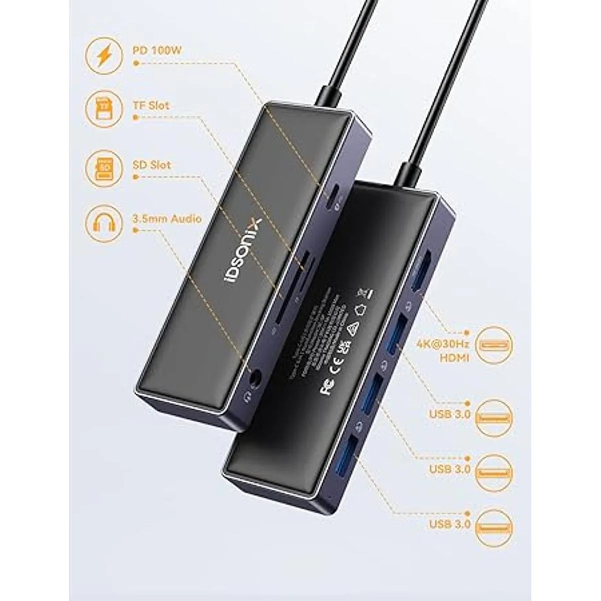 Adaptador USB C Hub HDMI para MacBook ProAir M1 iDsonix_2