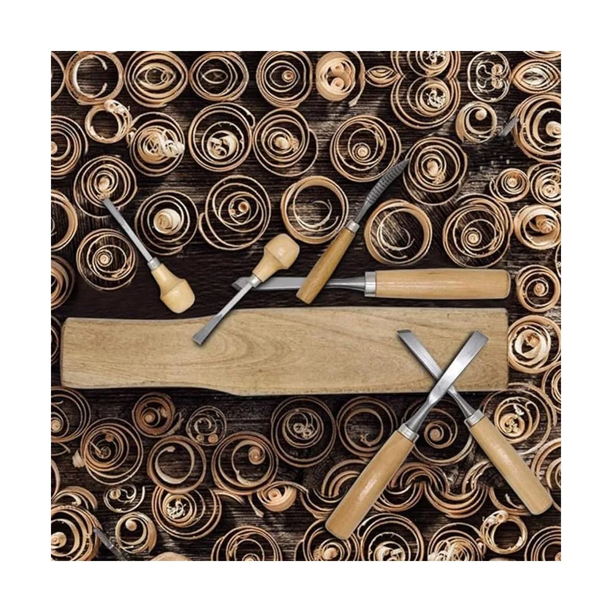 Lulu Home Herramientas de tallado de madera juego de 16_4