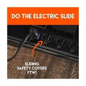ECHOGEAR Protector de sobretensiones de perfil bajo con 8_4