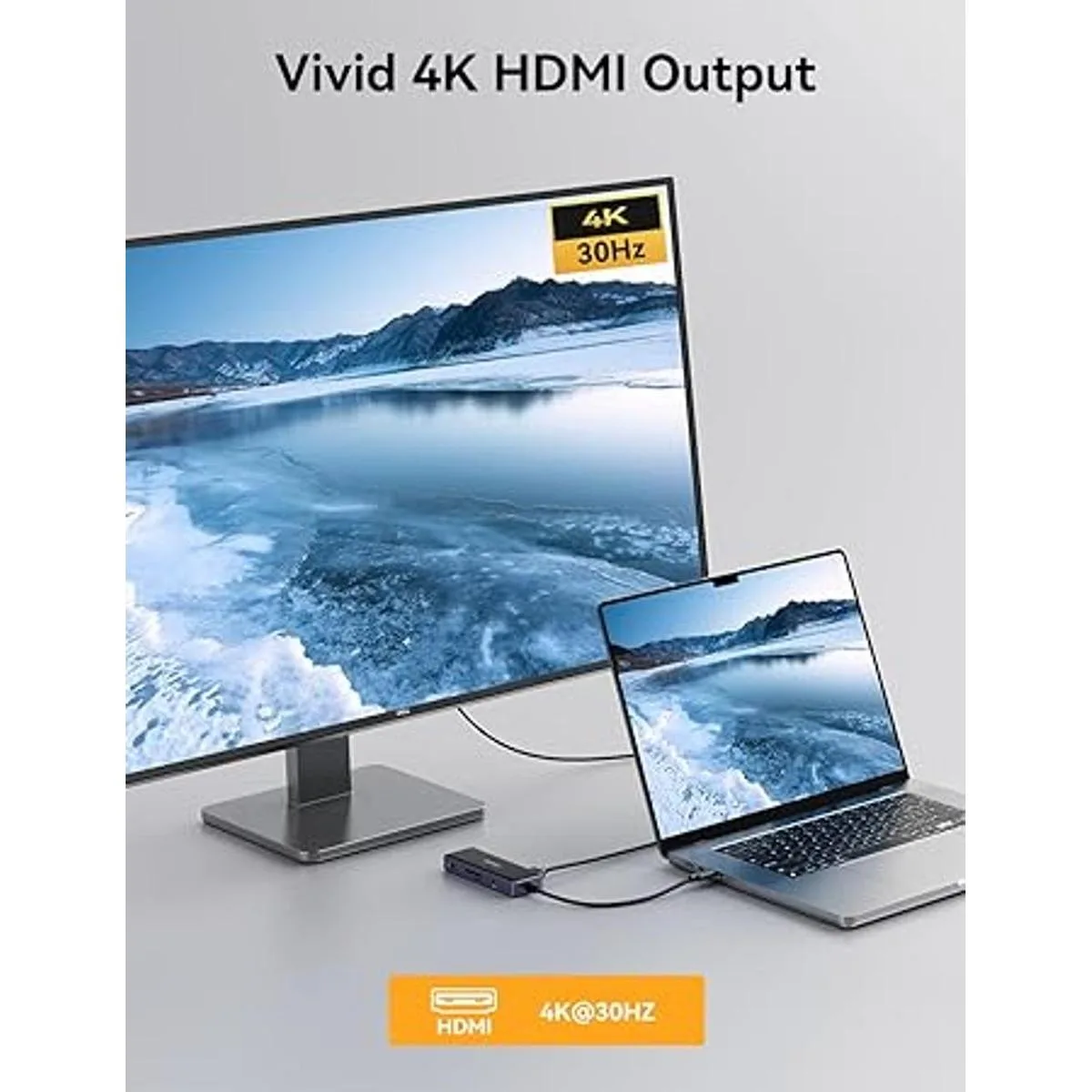 Adaptador USB C Hub HDMI para MacBook ProAir M1 iDsonix_4