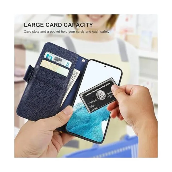 Bocasal Funda tipo cartera para Galaxy S22 5G soporte de_4