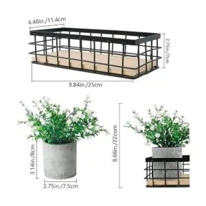 3 plantas artificiales en maceta para decoración del hogar_5