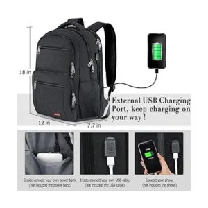 Mochila para laptop de 15.6 pulgadas Negro 16 Mochilas_4