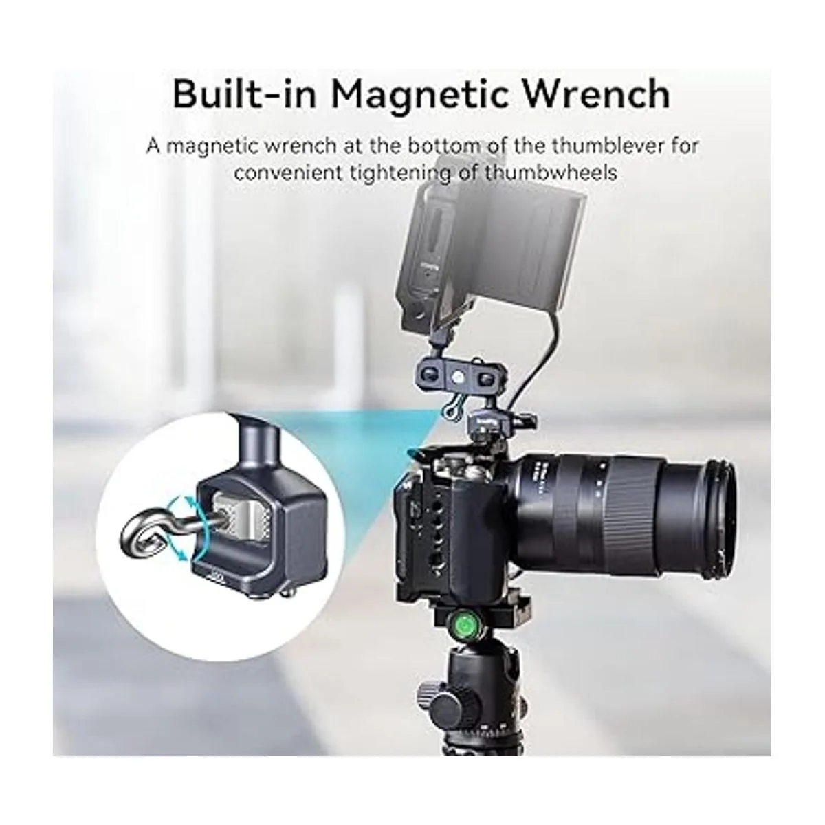 SMALLRIG Brazo mágico de doble cabeza de bola con tornillo_7