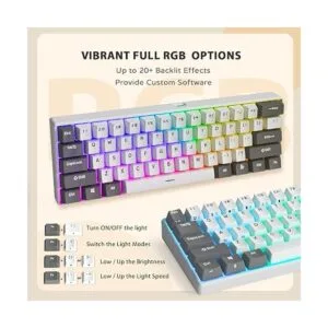 iLovBee i61 Teclado mecánico con cable de 60 teclado_4