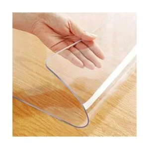 Mantel cuadrado de plástico de cristal lavable para mesa_1