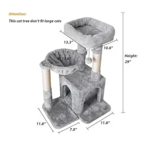 Pesofer rbol para gatos torre pequeña para gatos con_2