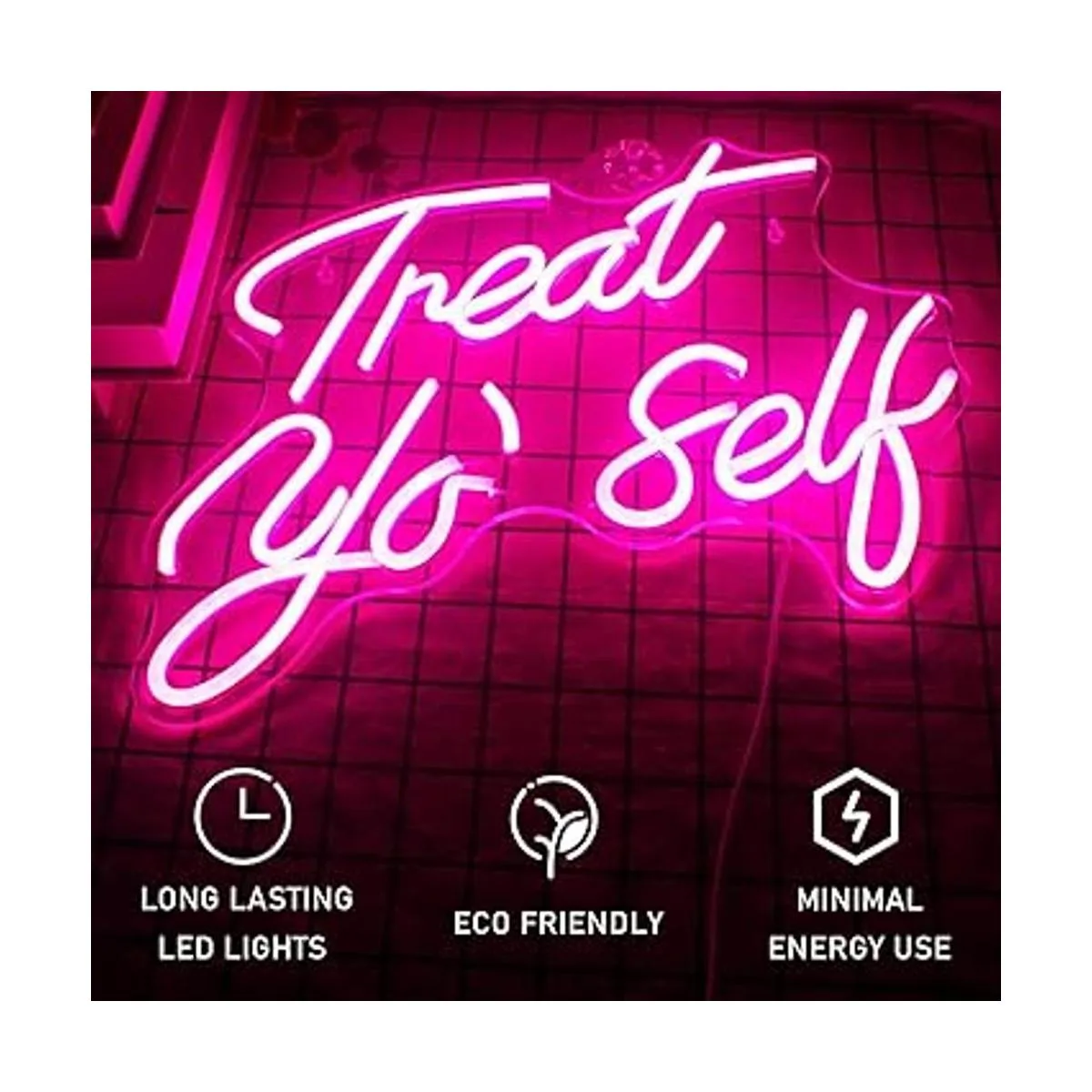 Gamerneon Letrero de neón rosa con palabras LED de neón_4