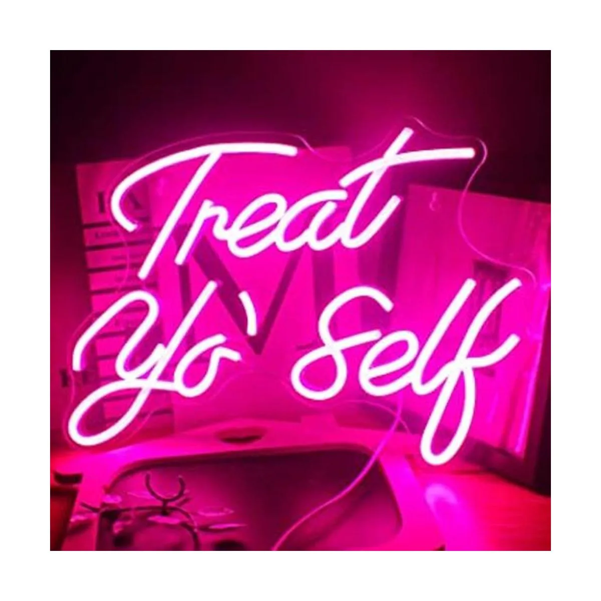 Gamerneon Letrero de neón rosa con palabras LED de neón_1