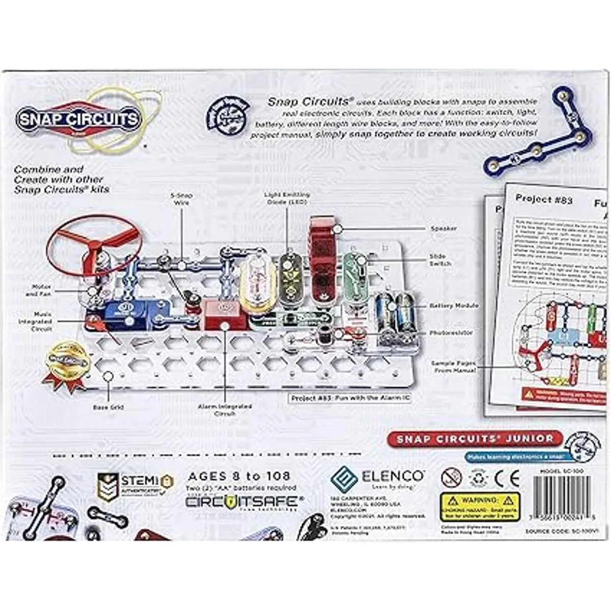 Kit para diseñar circuitos eléctricos Circuits Jr. SC100_2