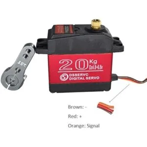 2 juegos de servo digital RC de 44.1 lbs Engranaje de_3