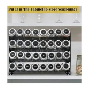 Ardier Organizador de especias de 4 niveles con 32 tarros_6