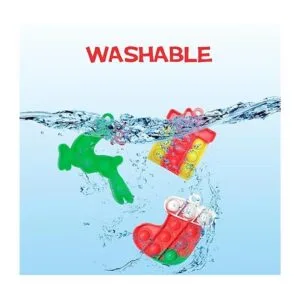 Christmas Mini Push Pop Bubble Fidget Toy Keychain Bubble_3