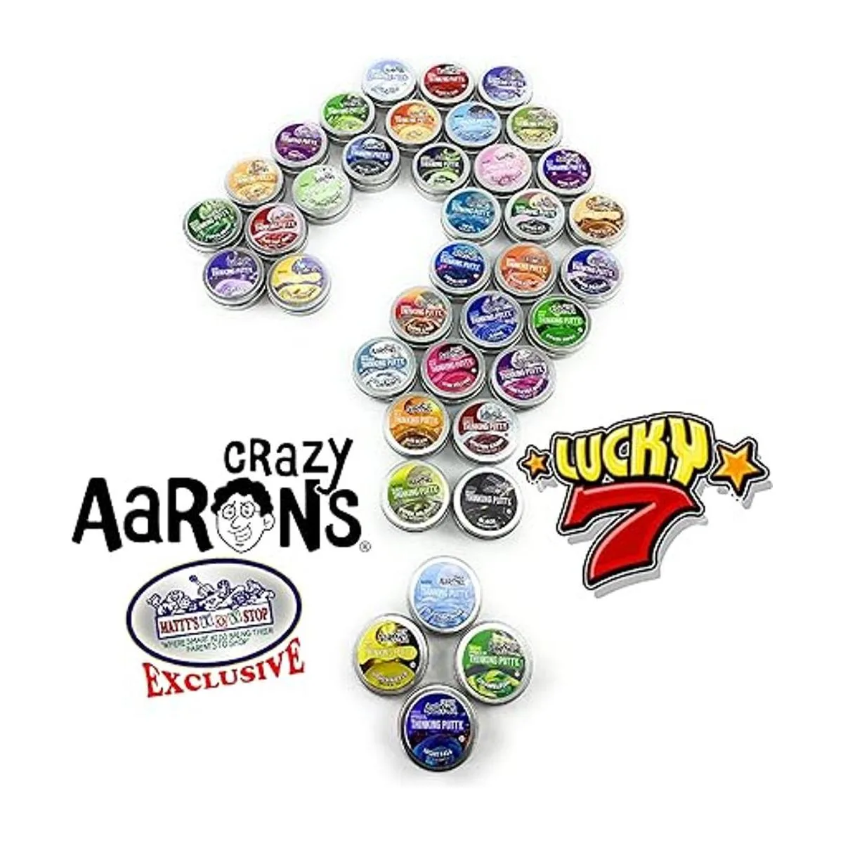 Crazy Aarons Putty Mini latas Lucky 7 Surprise Paquete_4